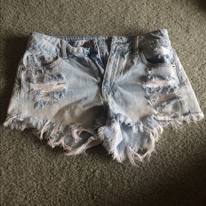 American Eagle High wasted Jean Shorts